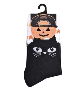 Planet Sox Kids Halloween Socks Black Cat Shoe Size 10-4 New with Free Shipping! - Picture 1 of 5