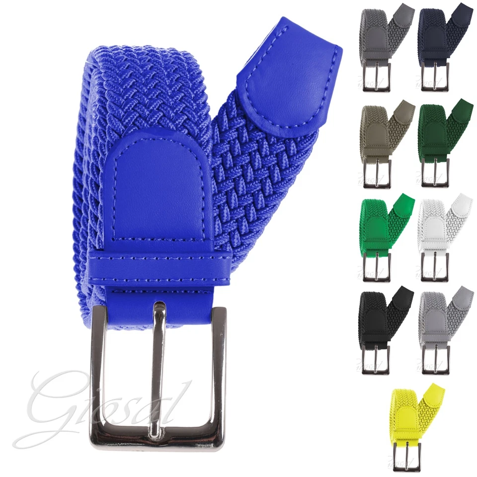 Cintura Cinta Uomo Elastica Regolabile Fibbia In Metallo GIOSAL Vari Colori - Immagine 1 di 1
