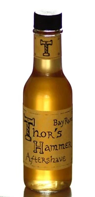 Bay Rum pós-barba, Thor's Hammer Bay Rum, todo natural, feito à mão nos EUA, 5 oz - Imagem 1 de 2