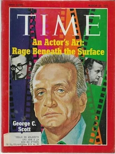 Time Magazine George C. Scott March 22 1971 - Foto 1 di 1