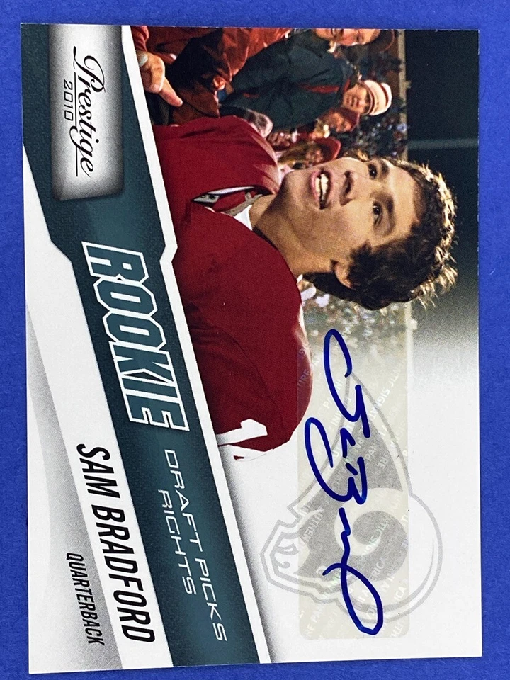 2010 Prestige Draft Picks Sam Bradford RC Autograph /199 Los Angeles Rams - Image 1 of 2