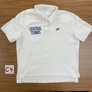 Vintage Nike Central Tennis Herren Large Grey Gray Tag 90s Polo - Bild 1 von 8