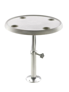 Vetus easy-mount removable gas adjust height round table kit - for boat RV etc. - Picture 1 of 5