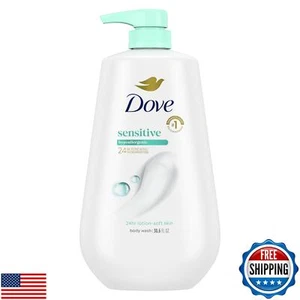 Dove Body Wash with Pump Sensitive Skin For 24hr Lotion-Soft Skin Moisturizin - Picture 1 of 5