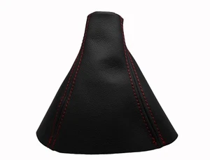 VOLVO XC90 I (2002-2014) Soufflet Levier De Vitesse 100% Cuir - Couture Rouge - Picture 1 of 1