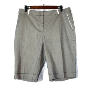 Cutter & Buck Black and White Check Pattern Women's Walking Shorts Size US 10 - Picture 1 of 11