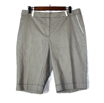 Cutter & Buck Black and White Check Pattern Women's Walking Shorts Size US 10 - Image 1 of 4