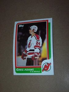 1986-87 Topps NHL Hockey Greg Adams Rookie card #10 high grade - Picture 1 of 2