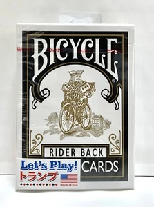 Bicycle Playing Cards Rider Back Black Japan limited cover design / Trump / Rare - Picture 1 of 4