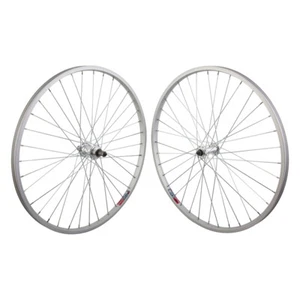 Weinmann 519 26" x1.5 Silver Mountain Bike Wheelset QR 5 6 7 Speed Freewheel 36H - Picture 1 of 4