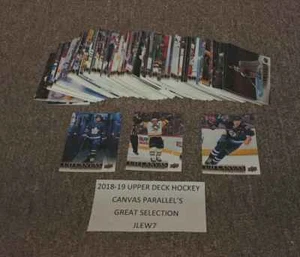 BO HORVAT 2018-19 18-19 UPPER DECK CANVAS PARALLEL #C79 CANUCKS - Picture 1 of 1