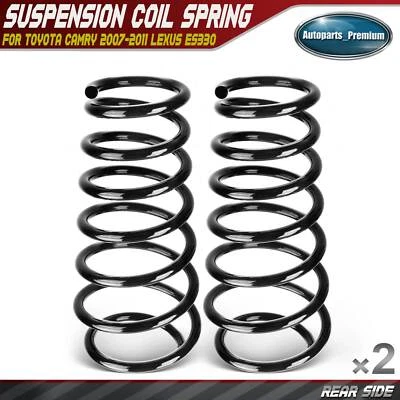 2x Molas helicoidais traseiras LH e RH para Toyota Camry 2007-2011 Lexus ES330 2004-2006 - Imagem 1 de 4