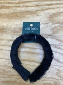 Wild Fable - Faux Fur Wide Headband - Black  - Picture 1 of 4