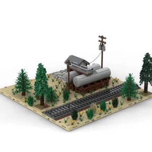 Custom MOC-98501 National Oil Tanks (2656 Parts) Toys Gift for Christmas,new - Picture 1 of 7