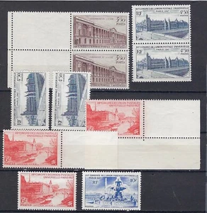 FRANKREICH Gruppe von 10 Briefmarken SC#581-84 CV 4 $ (FR77) - Bild 1 von 1