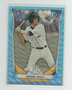 2014 Bowman Chrome Draft SHANE ZEILE Blue Wave Refractor - Picture 1 of 1