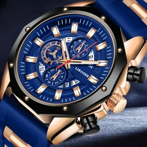 New Men’s Fashion Business Quartz Large Dial Watch - Liboger Brand - Picture 1 of 5