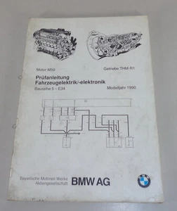 Instrucciones de Inspección Sistema Eléctrico Del Vehículo Elektronik BMW 5er - Imagen 1 de 1
