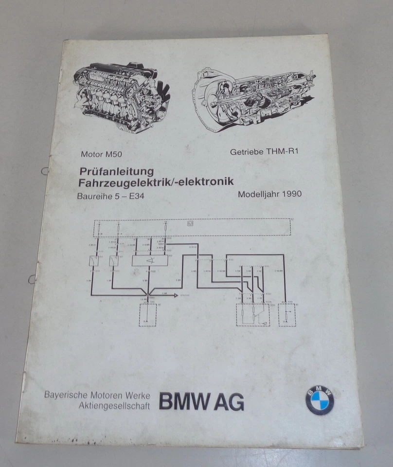 Instrucciones de Inspección Sistema Eléctrico Del Vehículo Elektronik BMW 5er - Imagen 1 de 1