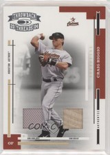 2004 Donruss Throwback Threads Material Combo /50 Craig Biggio #82 HOF