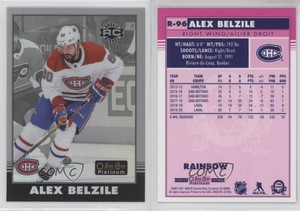 2020-21 O-Pee-Chee Platinum Retro Rookies Rainbow Alex Belzile #R-96 Rookie RC