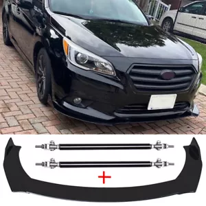 Alerón de barbilla divisor de labios delantero + puntales para Subaru Legacy 2009-2021 - Imagen 1 de 12