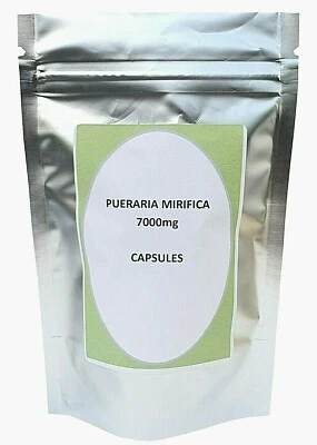 Pueraria Mirifica 7000mg Cápsulas Alta Resistencia Agrandamiento de Senos Kwao Krua Veg
