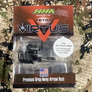 HHA Sports Tetra Virtus Premium Drop-Away Arrow Rest 22-LH - Picture 1 of 4