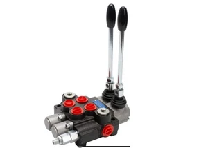 Valvola di controllo direzionale idraulica 2 bobine 11GPM 3625PSI, porte SAE doppio atto - Foto 1 di 1