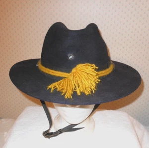 Civil War Officer Navy Blue Hat Gold Cord Cavalry Size 3XXX Reenactment Costume - Picture 1 of 13
