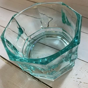 Plato de caramelo pesado de colección Indiana Glass Teal Confections Concord octágono 8 lados - Imagen 1 de 10