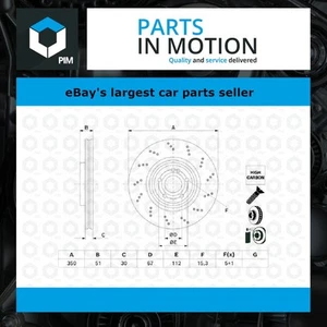 2x Brake Discs Pair Vented fits MERCEDES CLA220D C118, X118 2.0D Front 2019 on - Picture 1 of 2