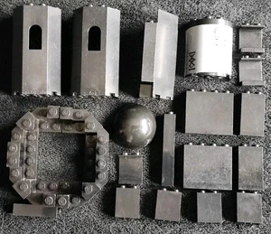 LEGO Wall Panel Window Bundle Castle Turret Corner Window Black 2345 30246 6066 - Picture 1 of 4