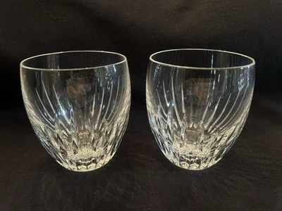 Pair Of Baccarat Massena Crystal Tumbler Spirit Rock Whiskey Glasses - Image 1 of 4