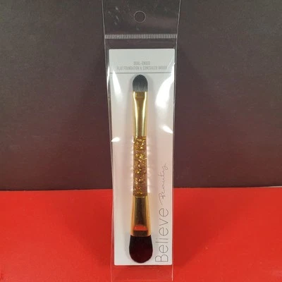 Believe Beauty Base plana de doble extremo y cepillo corrector 6 pulgadas NUEVO Foto 1 de 4