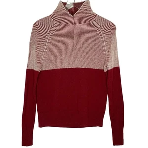 Summersalt XS The Luxe Cashmere Blend Two Tone Sweater Rosewood Shell Color - Picture 1 of 9