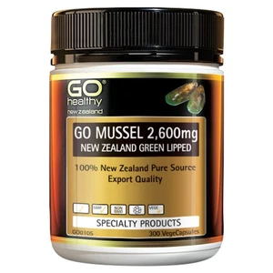 Go Healthy GO mejillón mejillón labios verdes 2.600 mg 300 cápsulas alta resistencia - Imagen 1 de 1