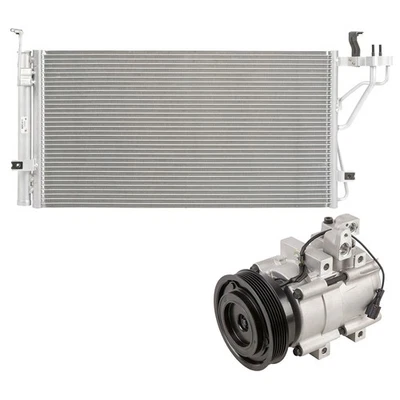 For Hyundai XG350 XG350L 2004 2005 AC Compressor w/ A/C Condenser & Drier GAP - Image 1 of 3