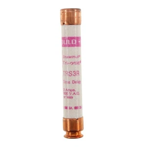 FUSIBLE CARTUCHO FERRAZ SHAMWUT TRS3R, TIME-DELAY, CLASE-RK5, 3A, 600V - Imagen 1 de 1