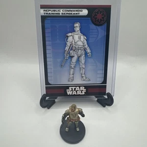 Star Wars Miniaturen WOTC Republic Commando Training Sergeant #9 mit Karte - Bild 1 von 2
