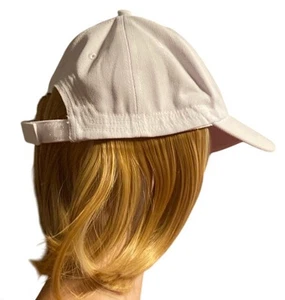 Baseball Cap Wigs Women White Hat Blonde Bob Hair Attached Hairpiece READ - Picture 1 of 4
