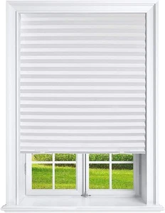 Pleated Window Paper Shades Light Filtering Blinds White 36" x 69" (Pack of 6... - Picture 1 of 6