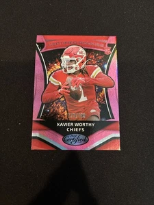 2024 Panini Certified Certified Rookies Pink Mirror #8 Xavier Worthy /199 - Picture 1 of 4