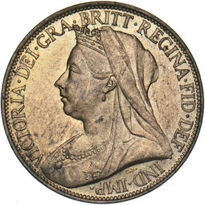 1896 Farthing - Victoria British Bronze Coin - Superb - Picture 1 of 2