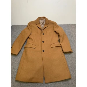 $248 J Crew Thompson Topcoat Mens Size 38 Wool Blend Long Overcoat Winter Jacket - Picture 1 of 14