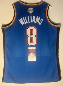 Jalen Williams Signed NBA Finals Jersey OKC Thunder Autographed JSA COA - Picture 1 of 7