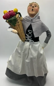 Byers Choice Weihnachten Williamsburg FRAU CAROLER*FRUCHT FÜLLHORN~13"~1996 Lady - Bild 1 von 20