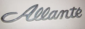Cadillac Allante Rear Trunk Plastic Chrome Script Logo Emblem Badge 6 inches - Bild 1 von 2