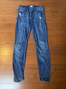 Pantalones de mezclilla ajustados MOTHER The Looker cómodos elásticos en Hillbilly Heart talla 27 - Imagen 1 de 9