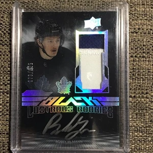 2023-24 UD SPX Black Lustrous Rookies RPA Bobby McMann #/125 - Picture 1 of 2